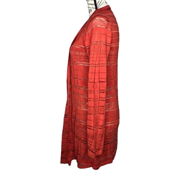 41 Hawthorn (S) Etelan Variegated Pointelle Stitch Open Cardigan - Stitch Fix - Picture 2 of 10